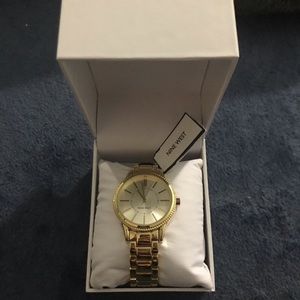 Nine West gold watch